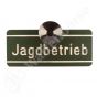Akah - Alu - Schild Jagdbetrieb 