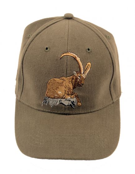 Racing  Mütze - Cap grün Steinbock 