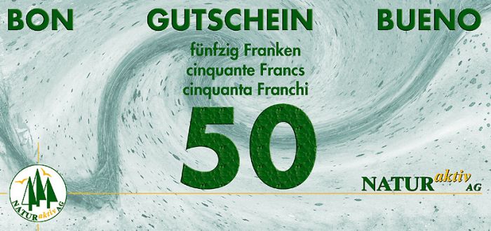 NaturAktiv Einkaufsgutschein sFr. 50.-
