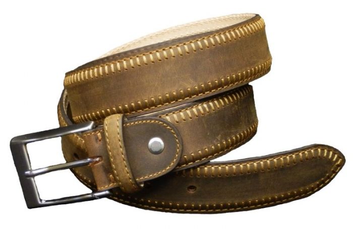 ARTIPEL Rindsleder Sticknaht  Gürtel  3,5cm / 105