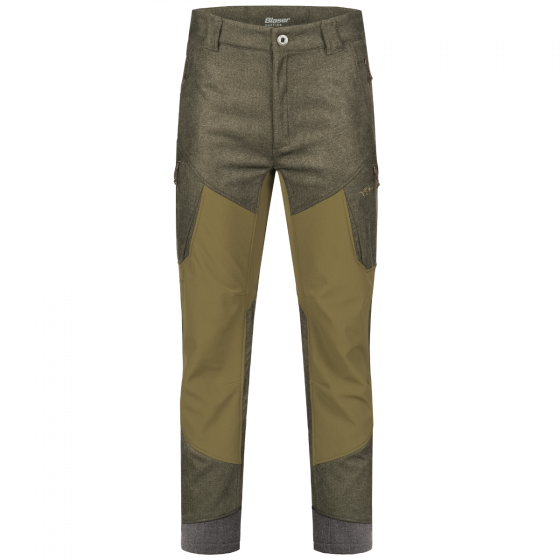 BLASER VINTAGE Whizz Softshell Hose oliv-melange-schwarz
